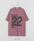 [unisex] Turit Number Printing Over Short Sleeve Tee