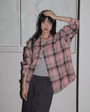 Stu Strawberry Chocolate Latte Pink Check Shirt