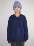 ANGORA V-NECK OVER KNIT