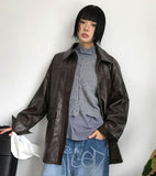 SOFT CRACK LEATHER JACKET