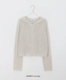 Nakona Net Crop Hood Cardigan