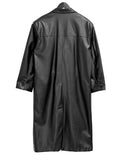 Pien leather long coat