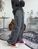 Radiel Snap Wide Denim Pants