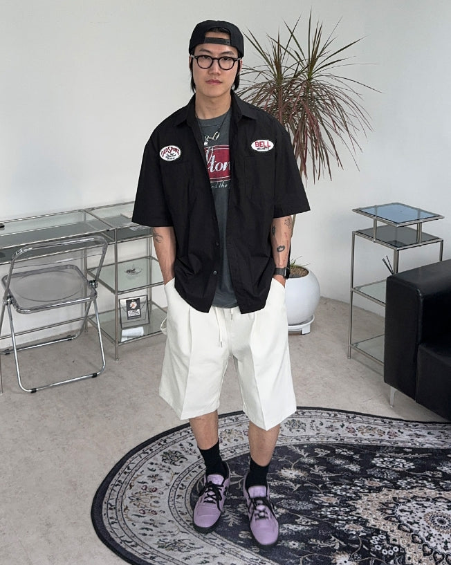 【SATIIIZ】Chains Pigment Short-sleeved T-shirt SATIIIZ (サティーズ) - カネドピグメント半袖Tシャツ / Carned