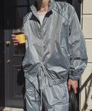 Kai Nylon Glossy Piping Zip-up