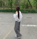 Cooling Banding Span Straight Pants