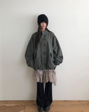 Novak Vintage Washing Short Bomber Jacket