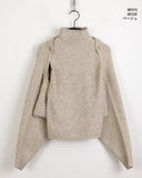 Ankha button knitwear Turtleneck sleeveless