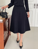 Mikel Collar Short Jacket Long Skirt Set