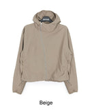 Rippen diagonal zipper windbreaker