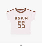 Union track line crop t-shirt