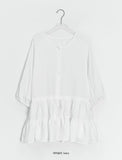 Roman Shirring Button Midi One Piece