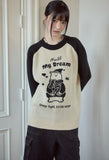 Hush Bear Raglan Pullover Knit