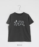 [BAONHAUS] Podenne Printed Crop Short Sleeve Tee