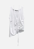 Noah Shirring Layered Sleeveless