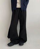[BAONHAUS] Denin Cotton Semi-Bootcut Pants