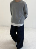 Round Slit Zipper Balloon Acrylic Knitwear