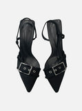 Fray Cotton Stiletto Heel