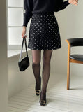 Tibel Dot Knit Mini Skirt