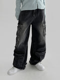 Leaker Wide Cargo Denim