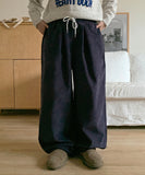 [unisex] Plop corduroy banding wide pants