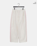 Remo fleece track wide pants