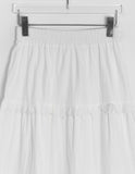 Haltri Lace Tiered Banding Long Skirt