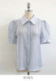 Belluan Tencel Collar Puff Blouse