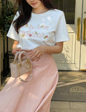 Joy Banding Flare Long Skirt