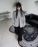 Renki Soft Ribbed Knit Zip-Up