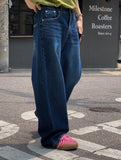 Hip snap Wide Denim