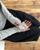 Loric Stripe Warmer Punching Long Sleeve T-Shirt