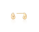 Champagne Full Moon Silver Mary Bowl Earrings