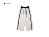 Deumyo Color Matching Track Nylon Banding Wide Pants