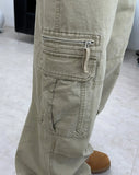 Liev Washed Zipper Cargo Pants