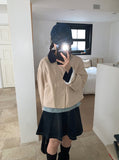 Henda Color Matching Collar Jacket