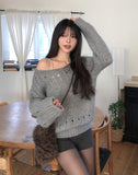 Chewy Shearling Fur Toggle Crossbody Bag