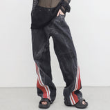 (Unisex) Renta Side Track Denim Pants