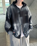 Spray washing hood zip-up