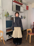 Nekomi Pleated Midi Skirt