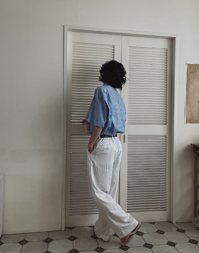 【2plan】Ice Crease Wide Slacks 2plan (ツープラン) - アイスクリーズワイドスラックス / Ice