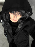 Double Camo & Deep Black Overfit Hood Zip-Up