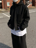 Uni Crop Hoodie Short Coat