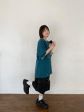 [unisex] Heno Star Color Matching Over Short Sleeve T-Shirt