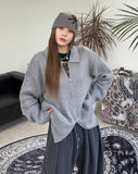 Eldin Hairy Knit Zip-Up