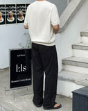 Bade Linen Banding Wide Pants