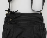 Eater Vintage Two Zipper Mini Shoulder Cross Bag