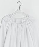 Hudin U-neck Cotton Pocket Blouse