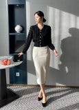 Minella Slit Banding Skirt