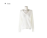 Trin Linen V-neck Raglan Loose Knit